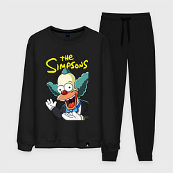 Костюм хлопковый мужской Krusty the clown, цвет: черный