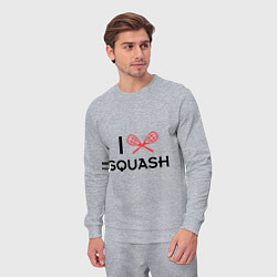 Костюм хлопковый мужской I Love Squash, цвет: меланж — фото 2