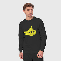 Костюм хлопковый мужской Желтая подводная лодка, цвет: черный — фото 2
