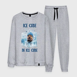 Костюм хлопковый мужской Ice Cube in ice cube, цвет: меланж