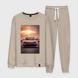 Мужской костюм Авто в багровом закате