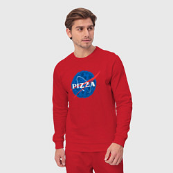 Костюм хлопковый мужской Pizza x NASA, цвет: красный — фото 2