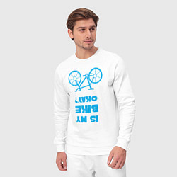 Костюм хлопковый мужской Мой велик в порядке, цвет: белый — фото 2