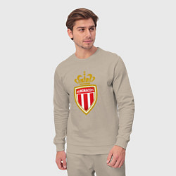 Костюм хлопковый мужской Monaco fc sport, цвет: миндальный — фото 2