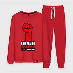 Костюм хлопковый мужской Rage against the machine - fist, цвет: красный