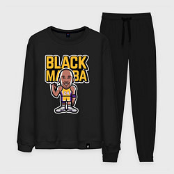 Костюм хлопковый мужской Kobe black mamba, цвет: черный