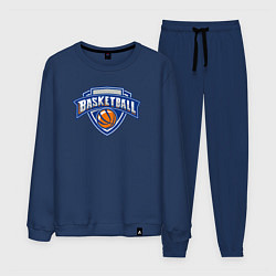 Костюм хлопковый мужской Basketball team, цвет: тёмно-синий