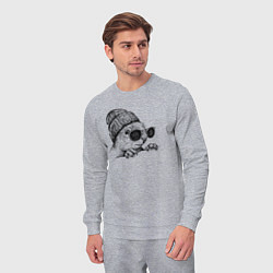 Костюм хлопковый мужской Белка на стиле, цвет: меланж — фото 2