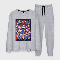 Костюм хлопковый мужской Удивительный цифровой цирк в сборе, цвет: меланж