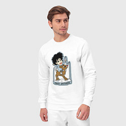 Костюм хлопковый мужской The Cure - Robert smith Merry Smithas, цвет: белый — фото 2