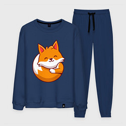 Костюм хлопковый мужской Orange fox, цвет: тёмно-синий