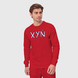 Костюм хлопковый мужской XYN, цвет: красный — фото 2