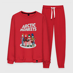 Костюм хлопковый мужской Arctic Monkeys clowns, цвет: красный