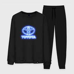 Костюм хлопковый мужской Toyota neon, цвет: черный