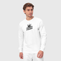 Костюм хлопковый мужской Felix k-stars, цвет: белый — фото 2