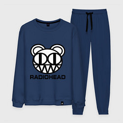 Костюм хлопковый мужской Radiohead logo bear, цвет: тёмно-синий