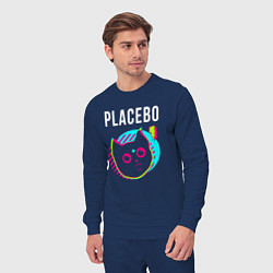 Костюм хлопковый мужской Placebo rock star cat, цвет: тёмно-синий — фото 2