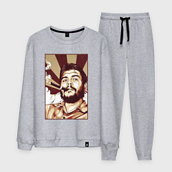 Костюм хлопковый мужской Эрнесто - портрет, цвет: меланж