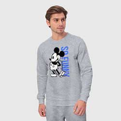 Костюм хлопковый мужской So funny Mickey, цвет: меланж — фото 2