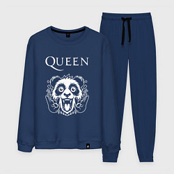 Костюм хлопковый мужской Queen rock panda, цвет: тёмно-синий