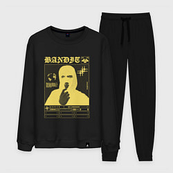 Костюм хлопковый мужской Bandit streetwear, цвет: черный