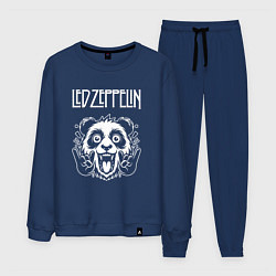 Костюм хлопковый мужской Led Zeppelin rock panda, цвет: тёмно-синий