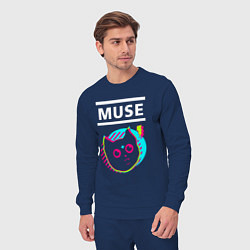 Костюм хлопковый мужской Muse rock star cat, цвет: тёмно-синий — фото 2