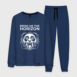 Костюм хлопковый мужской Bring Me the Horizon rock panda, цвет: тёмно-синий