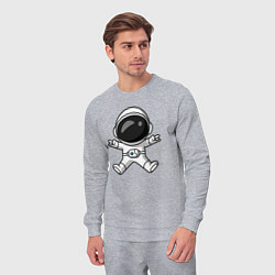 Костюм хлопковый мужской Spaceman rock, цвет: меланж — фото 2