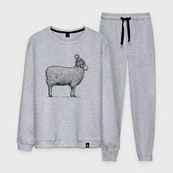 Мужской костюм Овца в шапке с помпоном