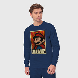 Костюм хлопковый мужской Jump Mario, цвет: тёмно-синий — фото 2