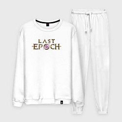 Костюм хлопковый мужской Logo Last Epoch, цвет: белый