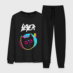 Костюм хлопковый мужской Slayer rock star cat, цвет: черный