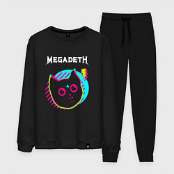Костюм хлопковый мужской Megadeth rock star cat, цвет: черный