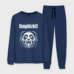 Костюм хлопковый мужской Limp Bizkit rock panda, цвет: тёмно-синий