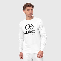 Костюм хлопковый мужской Jac - logo, цвет: белый — фото 2