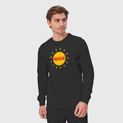 Костюм хлопковый мужской Солнечное регги, цвет: черный — фото 2