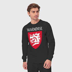 Костюм хлопковый мужской Warhorse logo, цвет: черный — фото 2