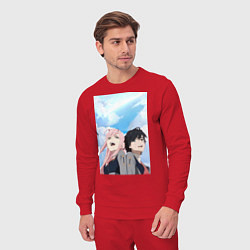 Костюм хлопковый мужской Милый во Франксе Хиро, цвет: красный — фото 2