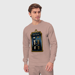 Костюм хлопковый мужской Tardis Sherlock, цвет: пыльно-розовый — фото 2