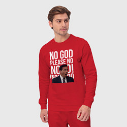 Костюм хлопковый мужской No god please no - the office, цвет: красный — фото 2