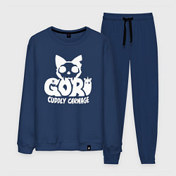 Костюм хлопковый мужской Goro cuddly carnage logo, цвет: тёмно-синий