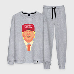 Костюм хлопковый мужской Trump - America, цвет: меланж
