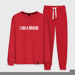 Костюм хлопковый мужской I am a brand, цвет: красный