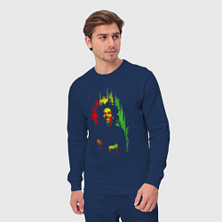 Костюм хлопковый мужской Bob Marley vibe, цвет: тёмно-синий — фото 2