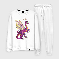 Костюм хлопковый мужской HOMM3 Faerie Dragon, цвет: белый