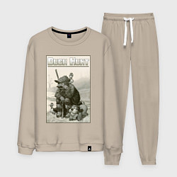 Костюм хлопковый мужской Duck hunt - hunter, цвет: миндальный