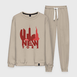Мужской костюм New York red