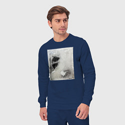 Костюм хлопковый мужской Abstract graphic, цвет: тёмно-синий — фото 2