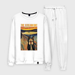Мужской костюм The scream cat art